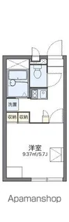 レオパレスステージア【108号室】の間取り