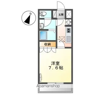 コートダジュールIN桃ヶ丘B棟【107号室】の間取り