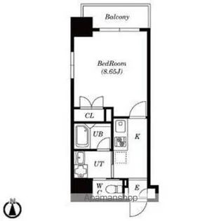 プランベイム大須駅前【8階】の間取り