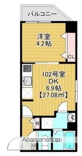 PARK RESIDENCE東千葉【1階】の間取り