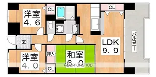 平野元町日興マンション【5階】の間取り