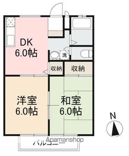 コーダガーデンC・D【1階】の間取り