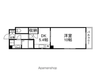 ベルヴィハイツ矢橋【201号室】の間取り