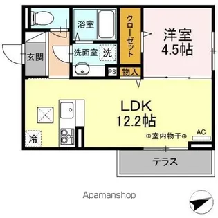 DーROOM住吉 B【1階】の間取り