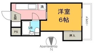 ハイツ柏木パートⅠ【207号室】の間取り