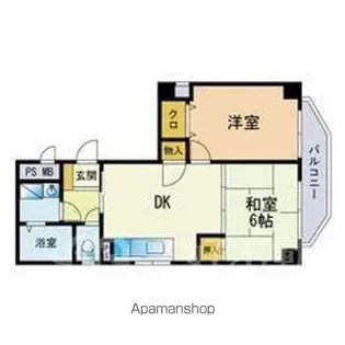 セレス空港東【801号室】の間取り