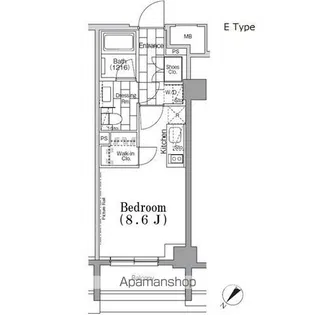 ONE ROOF FLAT TSUKISHIMA【2階】の間取り