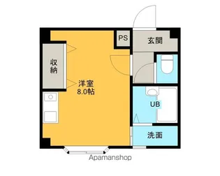 ライフ旭町【308号室】の間取り