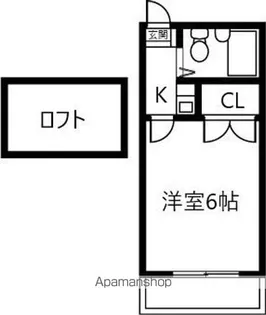 ハピネス社が丘【202号室】の間取り