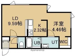 HONDORI TERRACE(ホンドオリテラス)【2階】の間取り