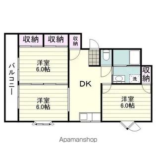 アステージ上荒田【301号室】の間取り