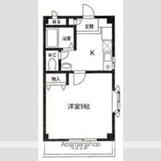 ボヌール・川上【2階】の間取り