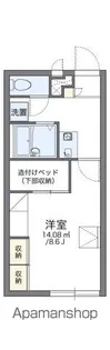 レオパレスびぜん【209号室】の間取り