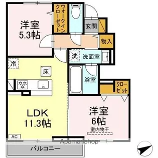 せざんぬ【1階】の間取り