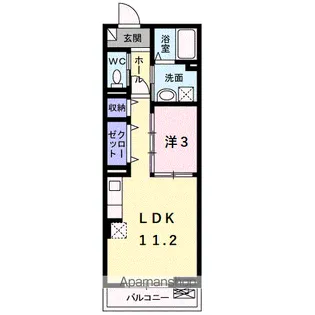 フランコリーヌ【2階】の間取り