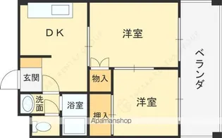 マンションアフルエンス【5階】の間取り