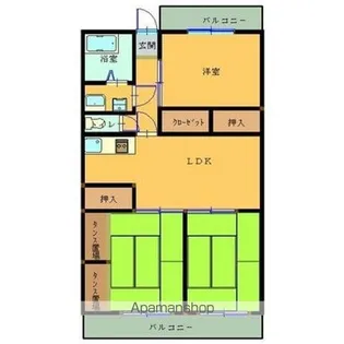 サンパレス玉里【103号室】の間取り