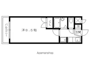 グランドールワタナベII【705号室】の間取り