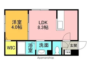 Lien KitahiroshimaⅢ【1階】の間取り