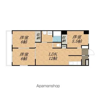 アヴェニール白山【4階】の間取り
