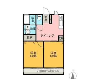 ハイムコアロードB【201号室】の間取り