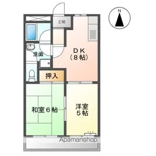 グリーンヒルズⅡ【2階】の間取り