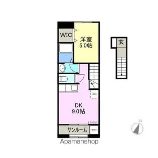 ルミエール デュース【2階】の間取り