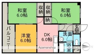 船木ハイツ2【1階】の間取り