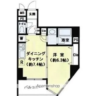 ザ・プレミアムスイート高田馬場【11階】の間取り