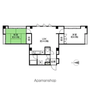 新前橋マンション【2階】の間取り