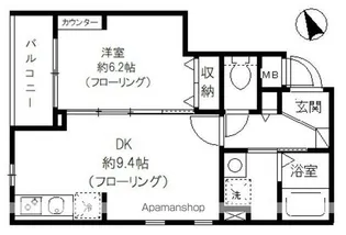 グリーニエ西新宿【2階】の間取り