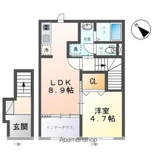 トレアニシア【2階】の間取り