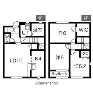 ブルータビー【101号室】の間取り