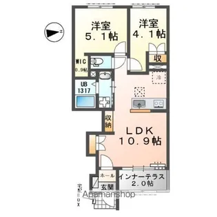 フォレストパーク 要【1階】の間取り