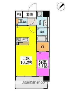 福岡県福岡市南区向野1丁目【マンション】の間取り