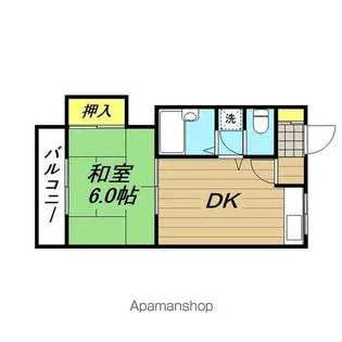 グレースB【1階】の間取り