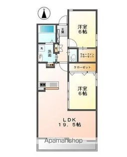 ミトラヒルズⅥ【202号室】の間取り