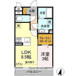 BRIGHT ONE【2階】の間取り