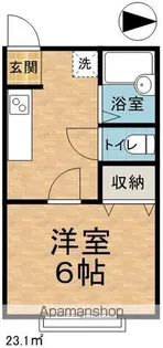 ピュアハイツ蟻ヶ崎【101号室】の間取り