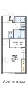 レオパレスマシェリ【105号室】の間取り