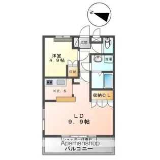 パジェール【1階】の間取り