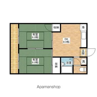 コーポ西取石【3階】の間取り