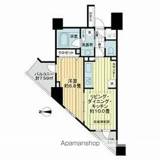 ライオンズプラザ西台駅前【4階】の間取り