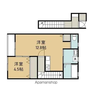 トピア安倍館B【203号室】の間取り