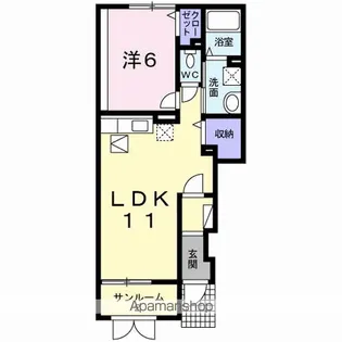 グラン・シエル【1階】の間取り