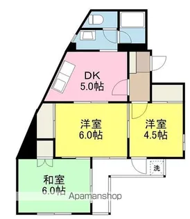 浅井マンション【1階】の間取り