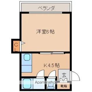 塩本ビル【4階】の間取り