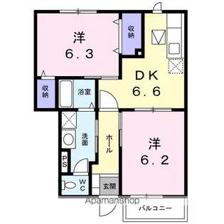 プロムナード【1階】の間取り