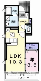 スィーニ【1階】の間取り