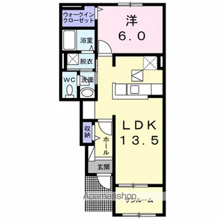 ヴィラウェスト軽井沢【1階】の間取り